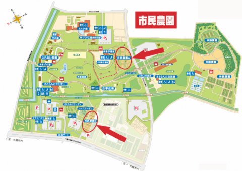 市民農園の場所の地図　PNG637KB