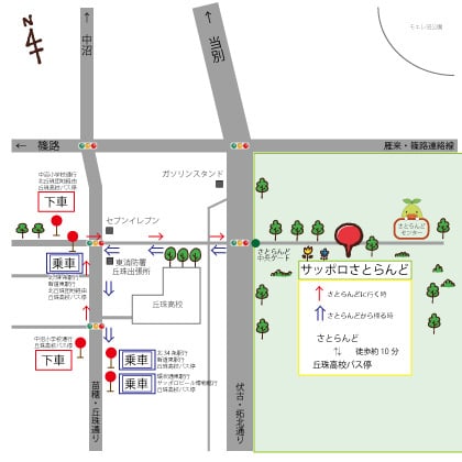 バス停案内図