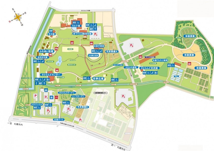さとらんど園内の地図