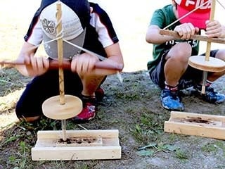 火おこし体験